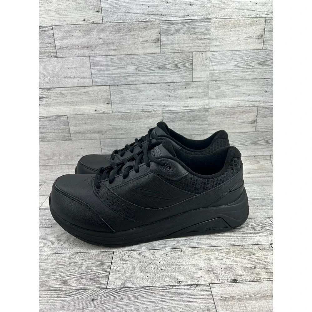 New Balance 928v3 Women Sz 10D Wide Black Leather Walking Shoes WW928BK3 Rollbar